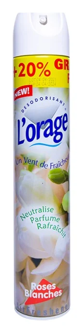 L'Orage Air Freshener, White Roses