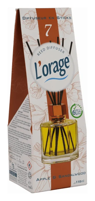 L'Orage Reed Diffuser, Apple & Sandalwood